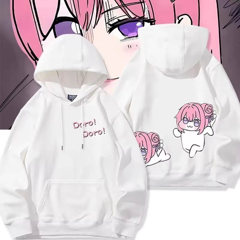 Anime Merch Hoodie - เสื้อฮู้ดดี้ลายตัวละครโดโร ดีไซน์ใหม่ ตลก ทันสมัย ทรงโอเวอร์ไซส์ ยูนิเซ็กส์