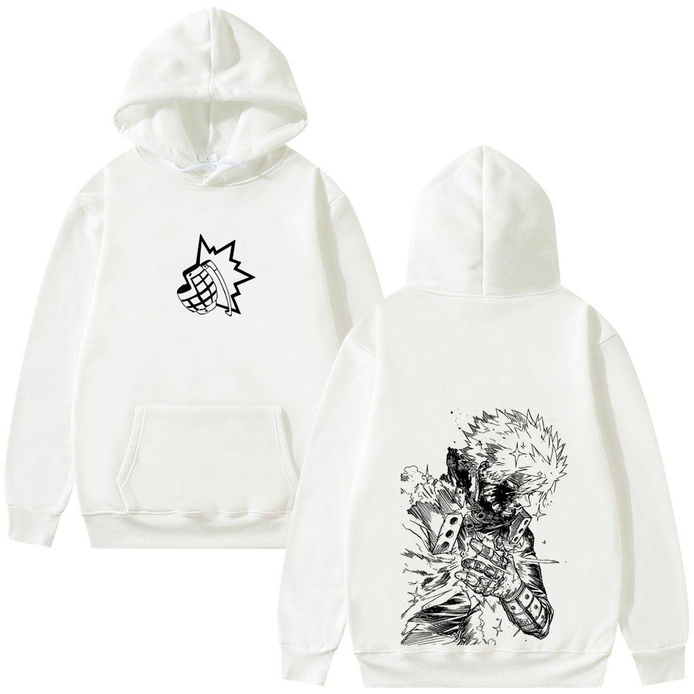 Anime Merch Hoodie - เสื้อฮู้ดอนิเมะ My Hero Academia ลาย Bakugou
