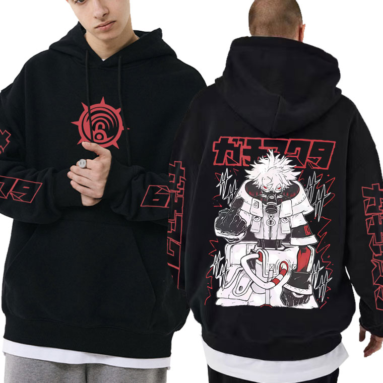Anime Merch Hoodie - เสื้อฮู้ดอนิเมะ Gachiakuta Rudo สไตล์ลำลองสำหรับผู้ชายและผู้หญิง เสื้อฮู้ดโอเวอร์ไซส์แนวสตรีทแวร์ ลายการ์ตูนมังงะ