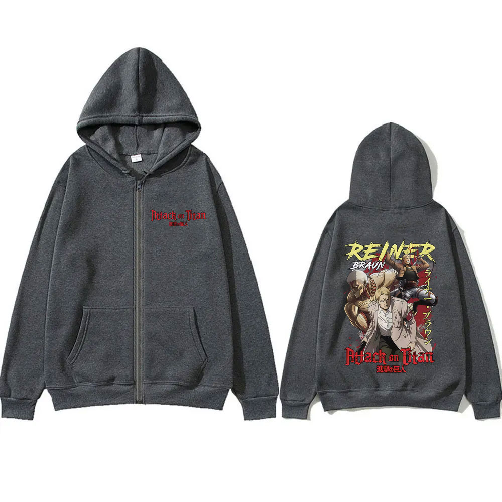 เสื้อฮู้ดซิป Attack on Titan ล - Anime Merch Hoodie บทวิจารณ์และราคา