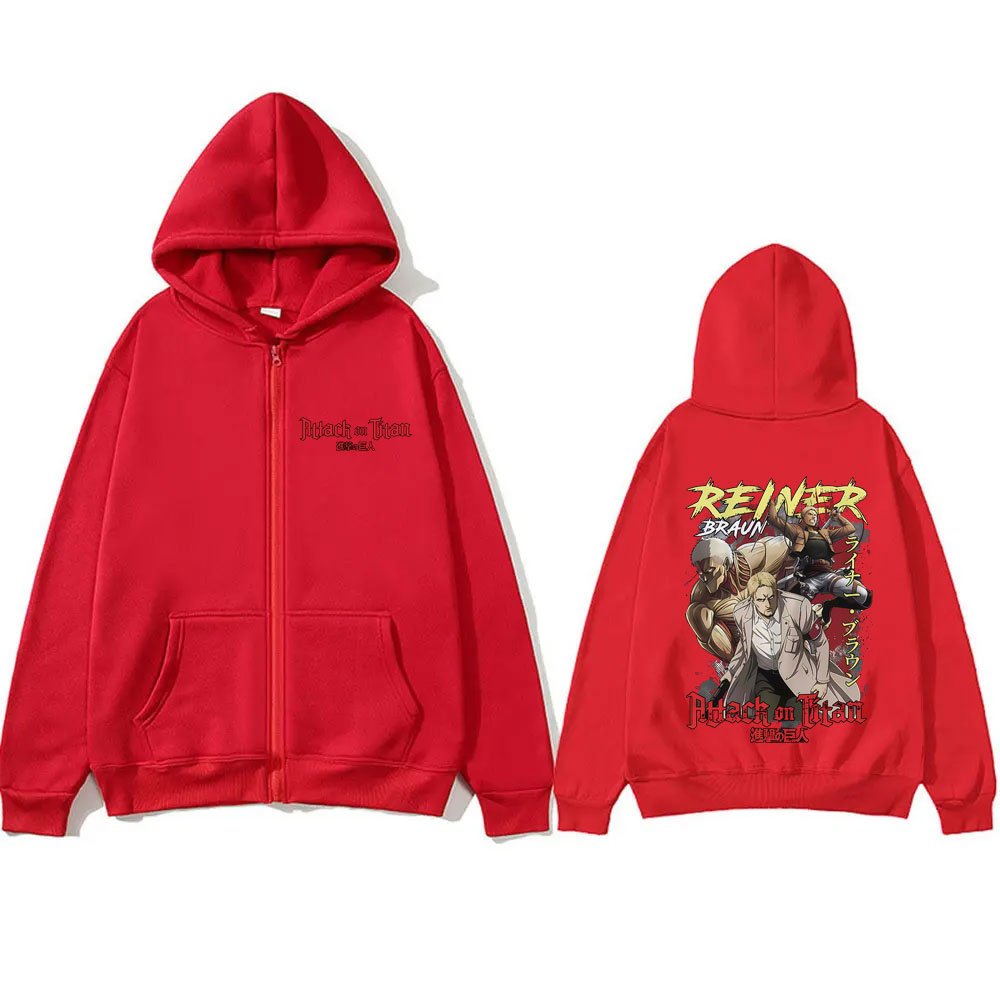 เสื้อฮู้ดซิป Attack on Titan ล - Anime Merch Hoodie บทวิจารณ์และราคา