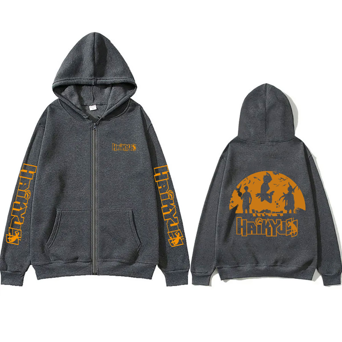 เสื้อฮู้ดซิป Haikyuu สไตล์อนิเ - Anime Merch Hoodie บทวิจารณ์และราคา
